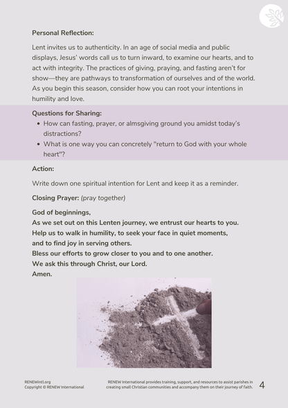 Lent 2025 - Renewal in the Midst of Change (Downloadable)