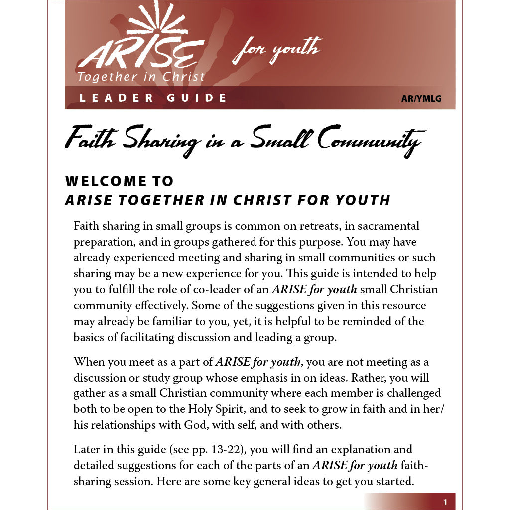 ARISE for Youth Leader Guide