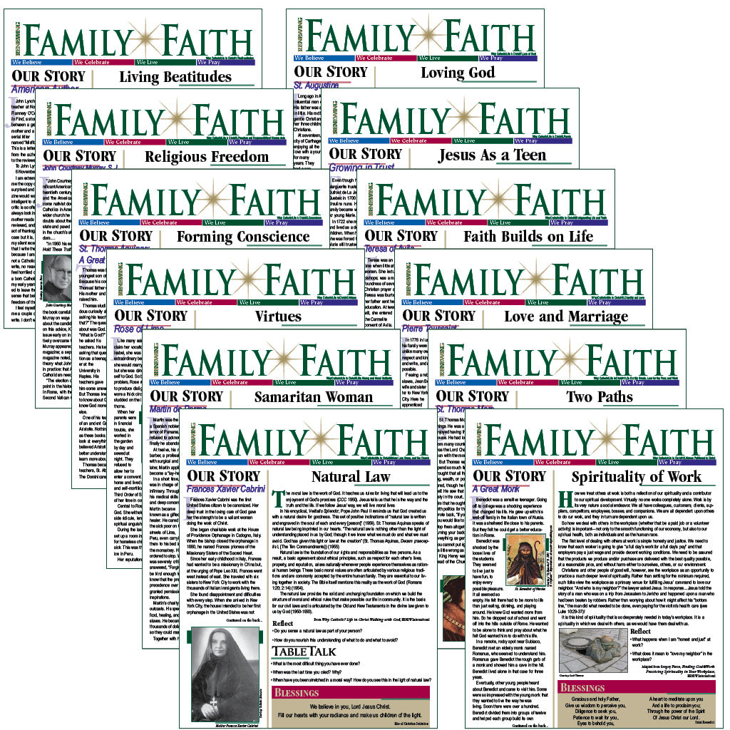 RENEWING FAMILY FAITH bulletins: LIVE